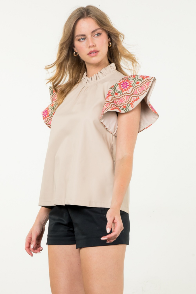 Hannah Floral Embroidered Top