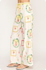 Happy Hour Linen Wide Leg Pants