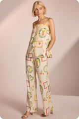 Happy Hour Linen Wide Leg Pants