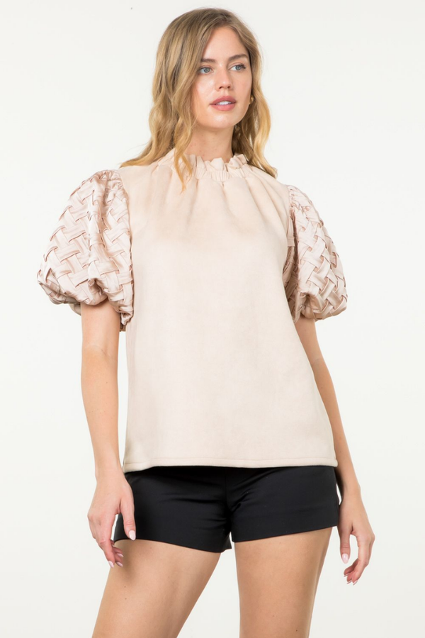 Maria Suede Blouse