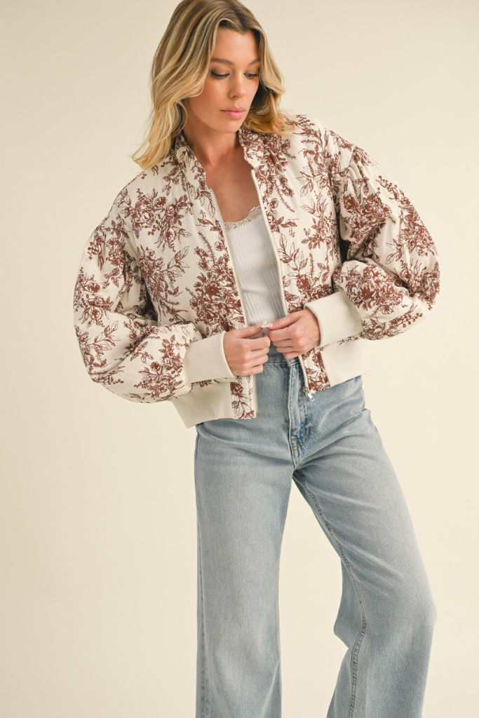 Collins Floral Bomber Jacket