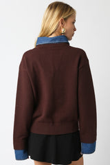 Becca layered collar knit pullover