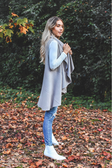 Perfect Shawl Vest in Grey