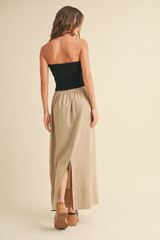 Ginger Linen Maxi Dress