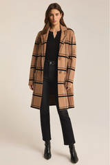 My Soft Side Plaid Coat By Z Supply