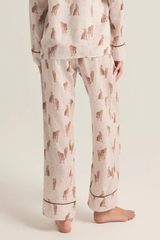 Dreamer Cheetah Satin Pant by Z Supply