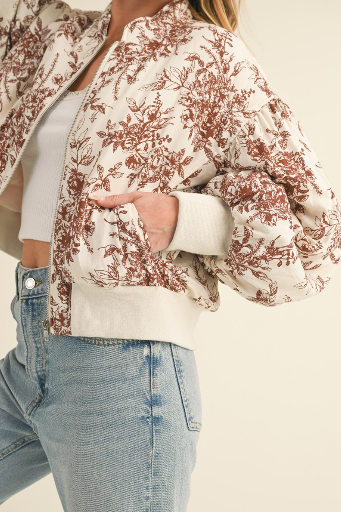 Collins Floral Bomber Jacket