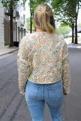 Hint of Sage Quilted Jacket