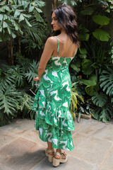 Palm Royale Ruffle Midi Dress