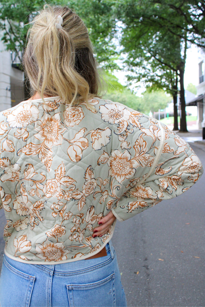 Hint of Sage Quilted Jacket