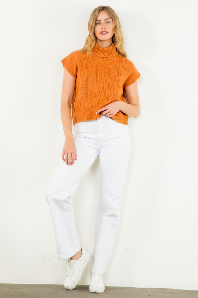 Clementine Turtleneck Sweater Tank