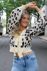 Savannah Cropped Leopard Sweater