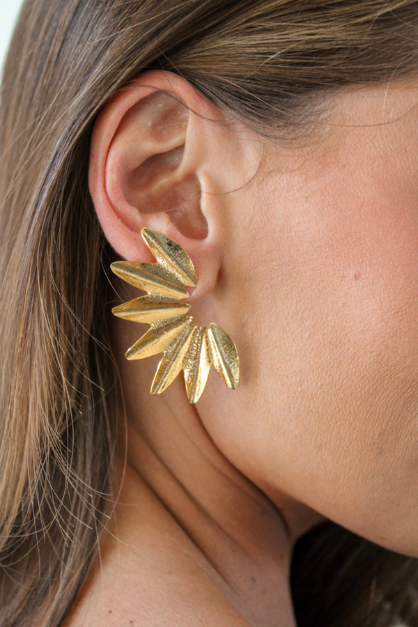 Greek Isles Leaf Earring