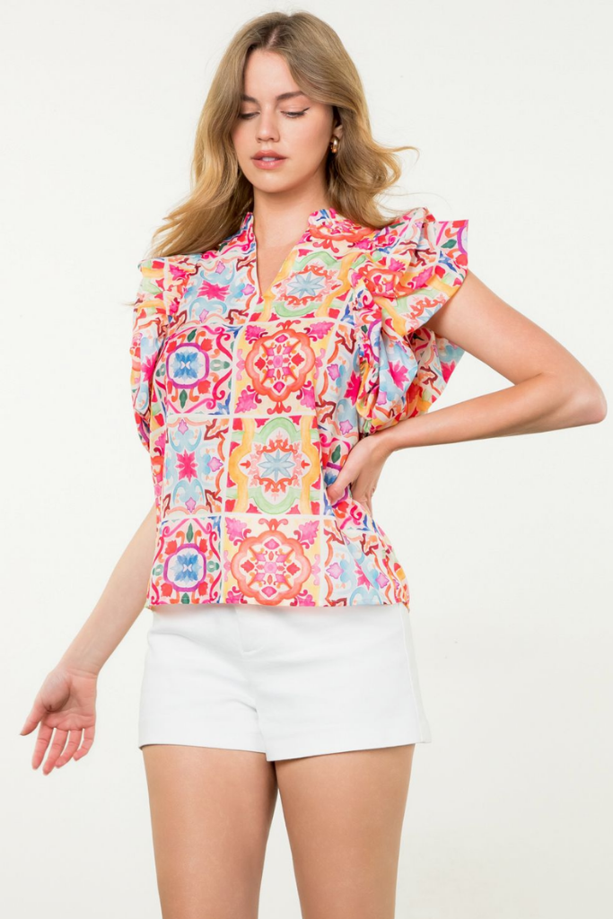 Sophia Printed Blouse