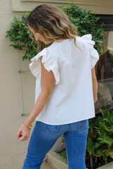 Magnolia Flutter Sleeve Top