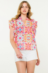 Sophia Printed Blouse