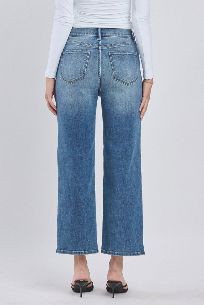 Paola High Rise Wide Leg Ankle Jean