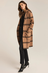 My Soft Side Plaid Coat By Z Supply