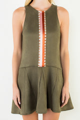 Della mini dress in olive