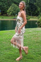 Lily Fringe Midi Dress