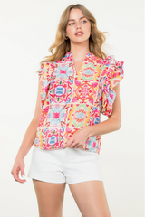 Sophia Printed Blouse