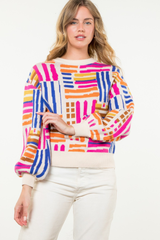 Life In Color Crew Neck Sweater