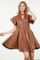 Gianna Vegan Leather Dress