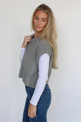 Lock And Key Cable Knit Sweater