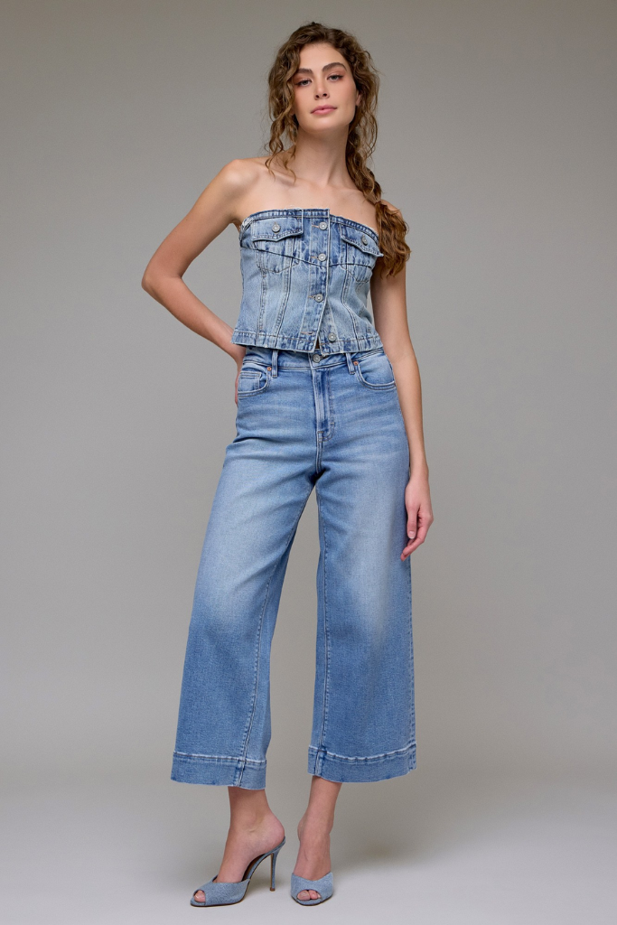 Nori High Rise Wide Leg Crop Jean