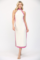 Colette Braided Trim Midi Dress