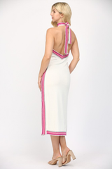 Colette Braided Trim Midi Dress
