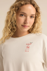 Cocktails Embroidered Tee by Z Supply