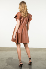 Gianna Vegan Leather Dress