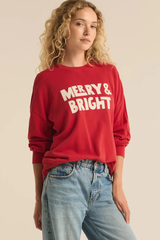 Merry And Bright Crewneck Sweatshirt By Z Supply