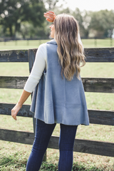 Perfect Shawl Vest in Dusky