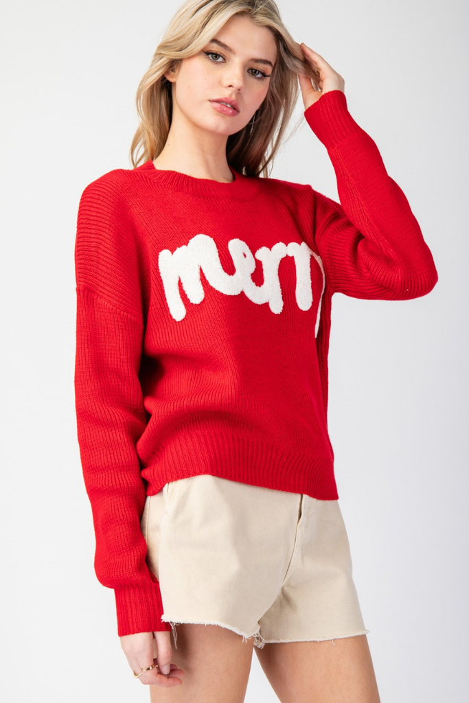 Very Merry Sweater In Red