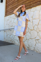 Marina Puff Sleeve Mini Dress