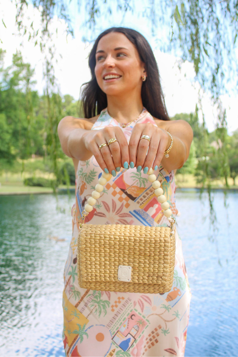 Coastal Charm Straw Bag