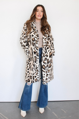 Simone Luxe Leopard Coat