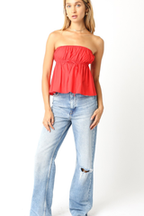 Constance Strapless Babydoll Top
