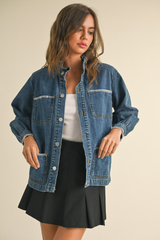 August Whipstitch Denim Jacket