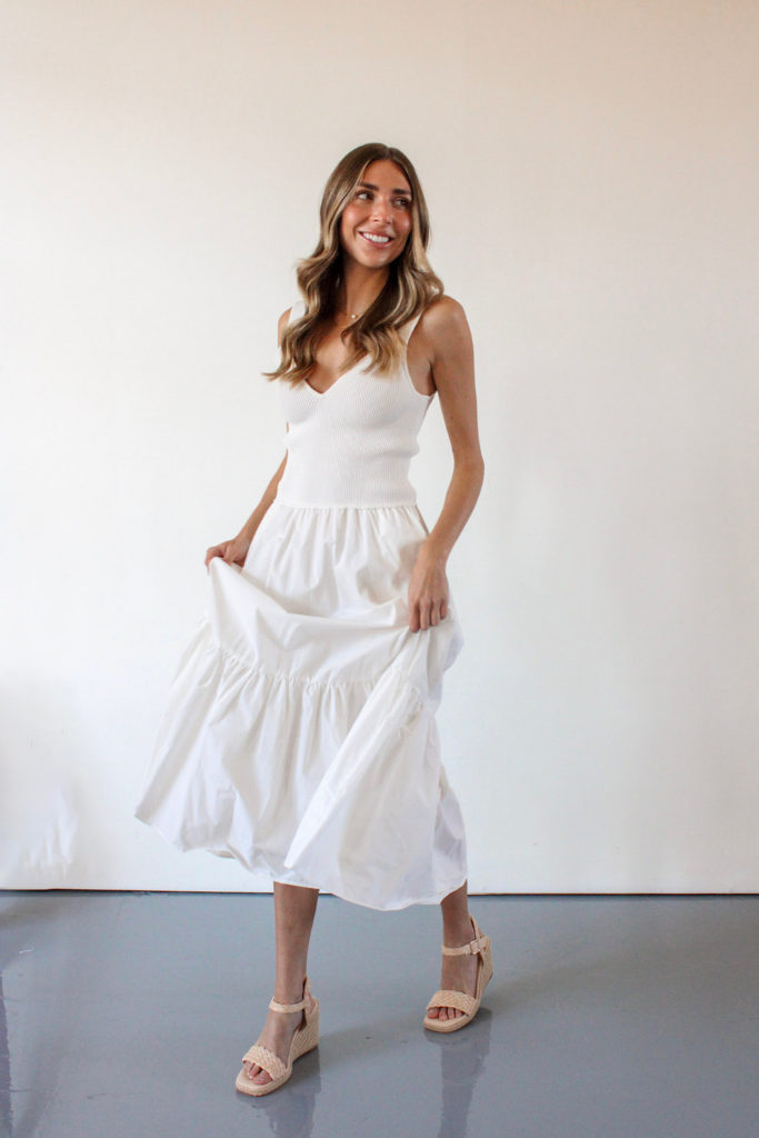 Dara Maxi Dress in Off White