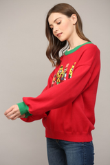 Nutcracker Sequin Pullover Sweater