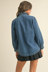 August Whipstitch Denim Jacket