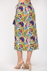 Norah Tropical Lobster Wrap Skirt