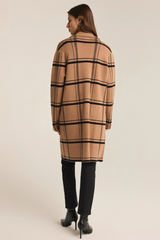 My Soft Side Plaid Coat By Z Supply