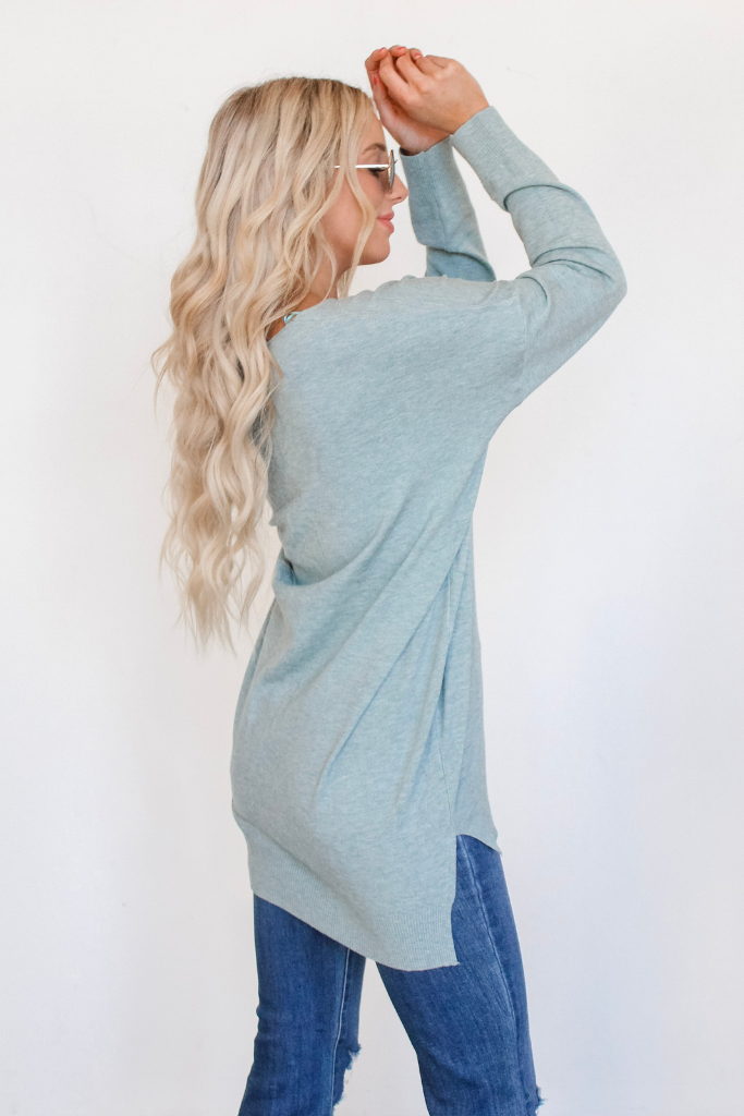 Dreamer Sweater In Heather Mint