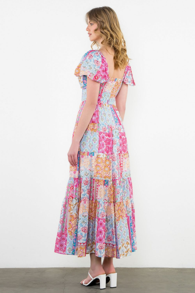 Julia Patchwork Maxi Dress