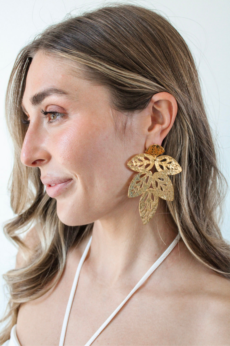 Jessa Leaf Earring