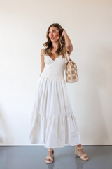Dara Maxi Dress in Off White